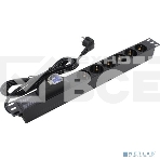 Блок розеток горизонтальный ExeGate ServerPro PDU-19H610 Al-6S-EU2.5-1P, 19