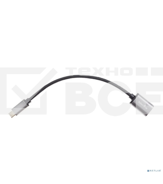 Кабель-адаптер  Type-Cm --> USB 3.0 Af , OTG, 1,5A , 5,0Gbps , Alum grey 0,2m Telecom (TC409M)