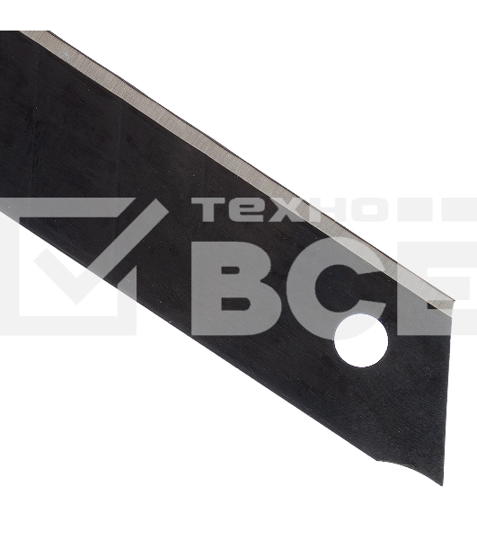 Лезвия Denzel 18 мм, сталь SK4 - 0,5 мм, супер острые, 5 шт.