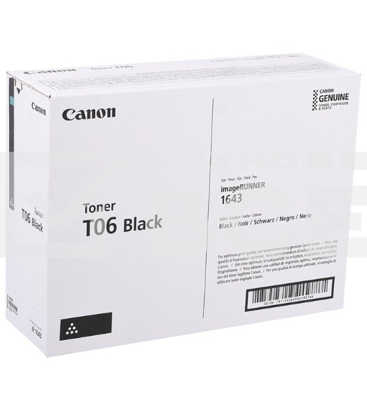 Картридж лазерный Canon T06 чёрный (20 500 стр.) для Canon IR1643s.