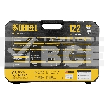 Набор инструментов Denzel 1/2', 1/4', CrV, S2, пластиковый кейс, 122 предмета, фото55