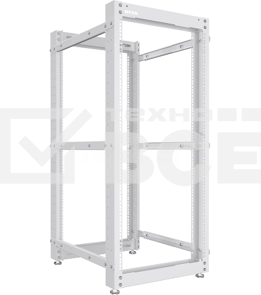 Стойка двухрамная NTSS NTSS-2POR24U/600-1000 24U 550ммx1000мм 600кг серый