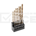 Набор сверл по металлу Kranz 1,5-6,5мм (через 0,5мм, 3,2мм, 4,8мм), HSS, ТИТАН, шестигранный хвостовик, 13 шт., фото 1