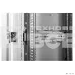 Шкаф серверный напольный 48U (600 1000) дверь перфорированная, задние двойные перфорированные, фото8