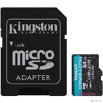 Флеш карта Kingston Canvas Select Plus microSDXC 64Gb C10 SDCS3/64Gb, фото 1