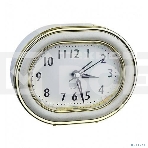 Часы-будильник Perfeo Quartz 'PF-TC-017', овальные 10,5*12,5 см, подсветка, хаки, фото 1