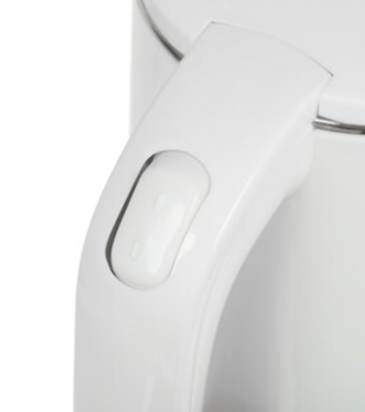 Электрочайник Centek CT-0006 белый, 0.6 л, 1100 Вт, скрытый нагревательный элемент