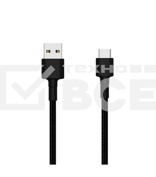 USB-кабель Xiaomi Mi Braided USB Type-C Cable SJX10ZM 100см чёрный