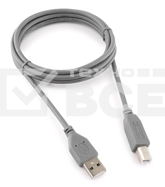 Кабель USB 2.0 Pro Cablexpert CCP-USB2-AMBM-6G, AM/BM, 1.8м, экран, серый