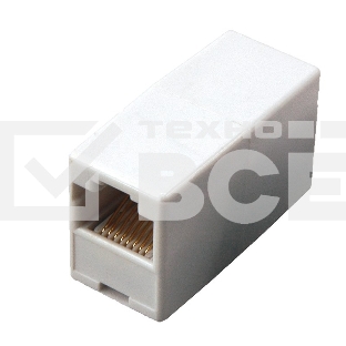 Проходной адаптер Rexant, RJ-45(8P-8C), UTP неэкранированный, категория 5e, (гнездо-гнездо)