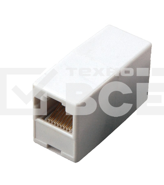 Проходной адаптер Rexant, RJ-45(8P-8C), UTP неэкранированный, категория 5e, (гнездо-гнездо)