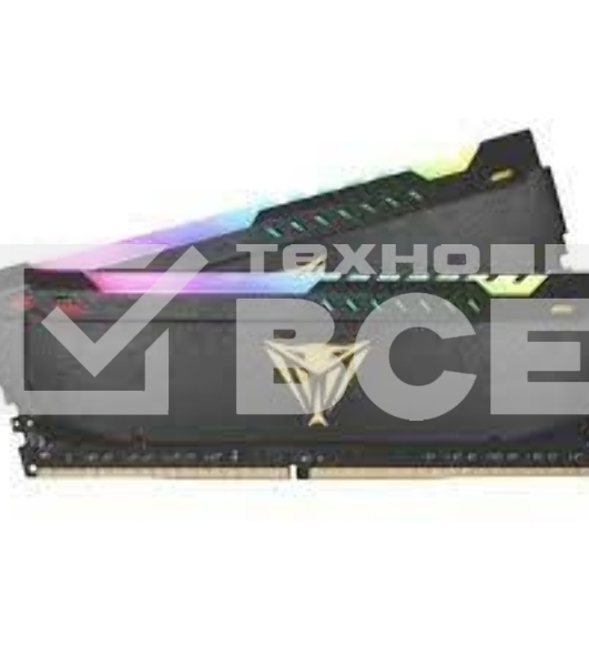 Оперативная память Patriot Viper Steel, DDR4, 32GB (2x16GB), 3600MHz, CL20, с радиатором, RGB, черный