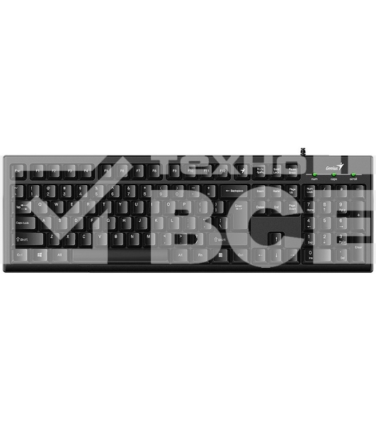 Клавиатура Wired multimedia keyboard Genius SmartKB-100, USB, 104 buttons +  SmartGenius button, 12 programable keys , App support, classic form , cable 1.5 m. , black color