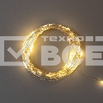 Гирлянда Роса 10м, 100LED, теплый белый, IP44, на батарейках 3хАА, с пультом 8 режимов NEON-NIGHT, фото2