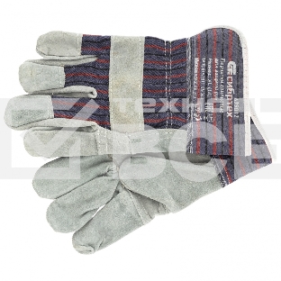 Перчатки Сибртех спилковые комбинированные, размер XL