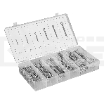 Набор шплинтов СИБРТЕХ , S головки х L: 3,2x50, 4x64, 4,8x76, 6,4x50, 6,4x76, 8x64 мм, 144 предм.  СИБРТЕХ 47603, фото2
