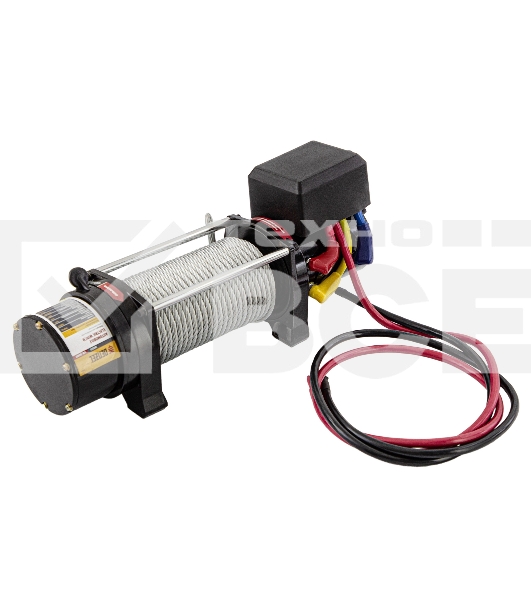 Лебедка автомобильная электрическая LB- 3000, 3,6 т, 3,4 кВт, 12 В// Denzel