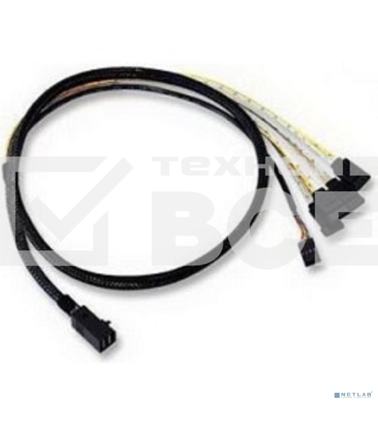  Кабель ACD-SFF8643-SATASB-10M, INT SFF8643-to-4*SATA+SB (MiniSAS HD -to- 4*SATA+SideBand internal cable) 100cm