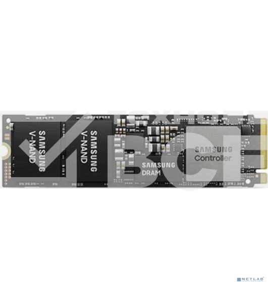 Накопитель SSD Samsung PM9A1 MZVL2256HCHQ-00B00, 256Gb, PCIe 4.0 x4, M.2 2280, NVMe, R/W 6400/2700