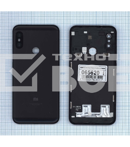 Задняя крышка для Xiaomi Redmi 6 Pro /Mi A2 Lite черный