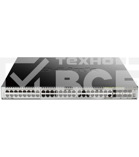 Управляемый L3 PoE-коммутатор D-Link DGS-3630-52PC/A2ASI PROJ стекируемый, 44x1000Base-T, 4x10GBase-X SFP+, 4xCombo 1000Base-T/SFP, ПО SI