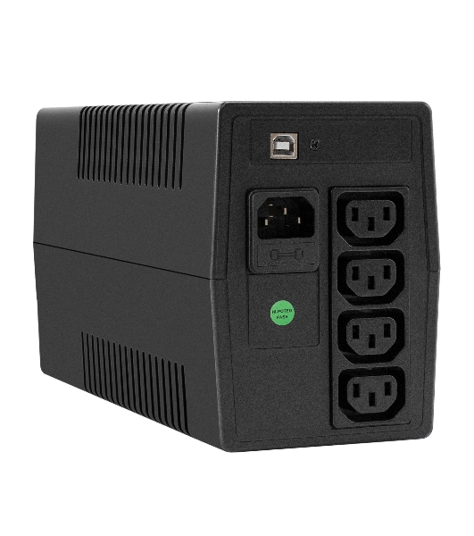 ИБП ExeGate Power NB-800.LED.AVR.4C13.USB (800VA/480W, LED, AVR, 4*C13, USB, батарея 12V 9Ah, Black)