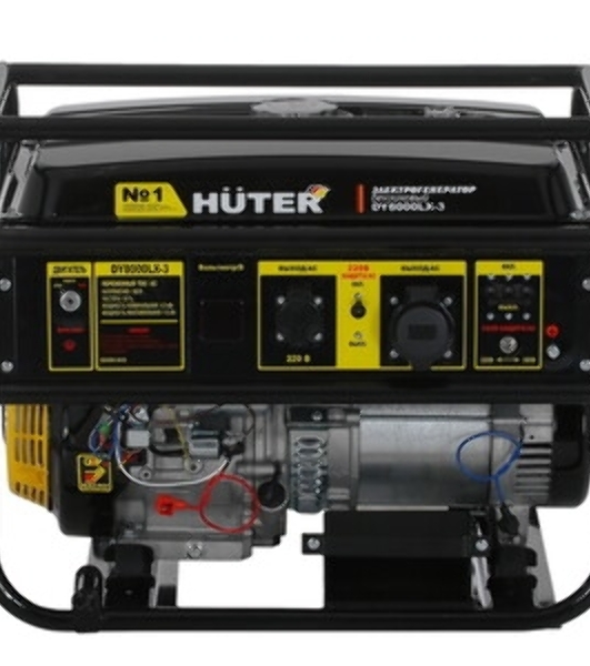 Электрогенератор бензиновый Huter DY8000LX-3, 7 кВт, 91 дБ, 74.8 кг