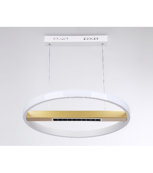 Светильник Ambrella light FL51488 WH/GD белый/золото 62W 3000K-6400K D600*1000 (ПДУ ИК)