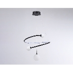 Светильник Ambrella light FL66303 BK черный 39W 3000K-6400K+G9 D500*1200 (ПДУ ИК), фото 1