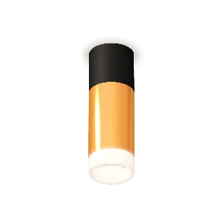 Светильник Ambrella Light XS6327042 PYG/SBK/FR золото желтое полированное/черный песок/белый матовый MR16 GU5.3