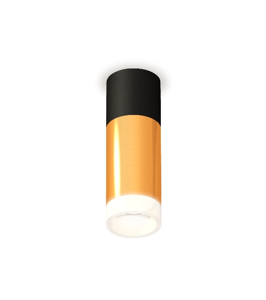 Светильник Ambrella Light XS6327042 PYG/SBK/FR золото желтое полированное/черный песок/белый матовый MR16 GU5.3