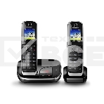 Телефон беспроводной (DECT) Panasonic KX-TGJ322RUB черный (труб. в компл.:2шт) автооветчик АОН, фото 1