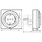 Розетка с таймером FERON 23203(суточная) 3500W/16A 230V, 61923(TM32), фото 1