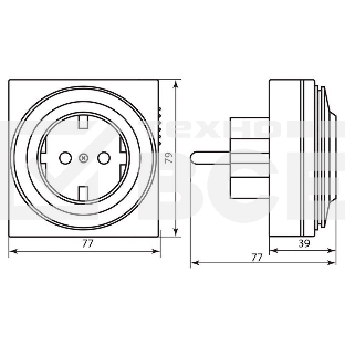 Розетка с таймером FERON 23203(суточная) 3500W/16A 230V, 61923(TM32)