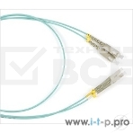 Патч-корд Hyperline FC-D2-503-LC/­PR-LC/­PR-H-3M-LSZH-AQ (FC-503-LC-LC-10G-3M) Патч-корд волоконно-оптический (шнур) MM 50/­125(OM3), LC-LC, duplex, LSZH, 3 м, фото 1