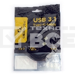 Кабель USB Cablexpert CCP-USB-CMCM2-1.8M, USB3.1 Type-C/Type-C, Gen.2, 10Gbit/s, 5A, 1.8м, пакет, фото 1