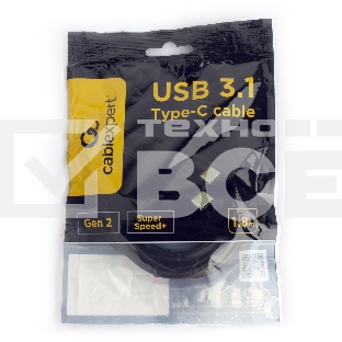 Кабель USB Cablexpert CCP-USB-CMCM2-1.8M, USB3.1 Type-C/Type-C, Gen.2, 10Gbit/s, 5A, 1.8м, пакет