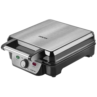 Вафельница Centek CT-1453 1100Вт Вафли- венские х4, 240х240мм, антипригарное покрытие, нерж сталь