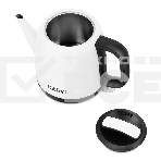 Чайник электрический Kitfort KT-6112 1л. 1630Вт белый/черный (корпус: нержавеющая сталь), фото4