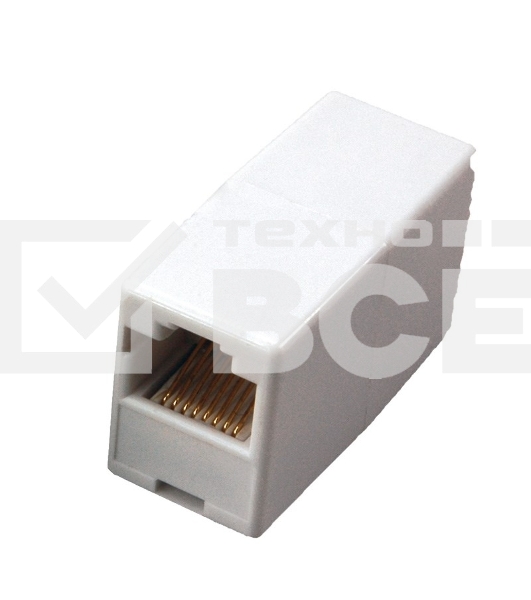 Проходной адаптер Rexant, RJ-45(8P-8C), UTP неэкранированный, категория 5e, (гнездо-гнездо)