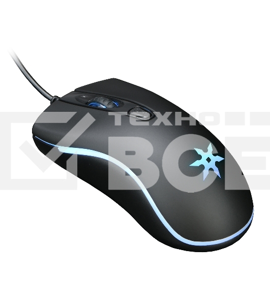 Мышь проводная Oklick 704G TOKUGAWA черный, 1600 dpi, USB, кнопки - 4