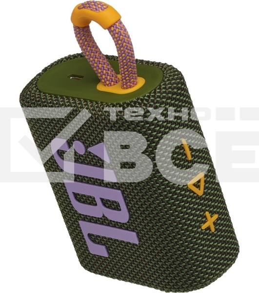 Портативная акустика JBL GO 3, зеленый