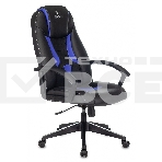 Кресло игровое Zombie 8 черный/синий искусственная кожа крестовина пластик, фото6