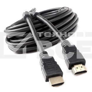 Кабель HDMI Cablexpert CCF2-HDMI4-10M, 19M/19M, v2.0, медь, позол.разъемы, экран, 2 фер.кольца, 10м, черный, пакет
