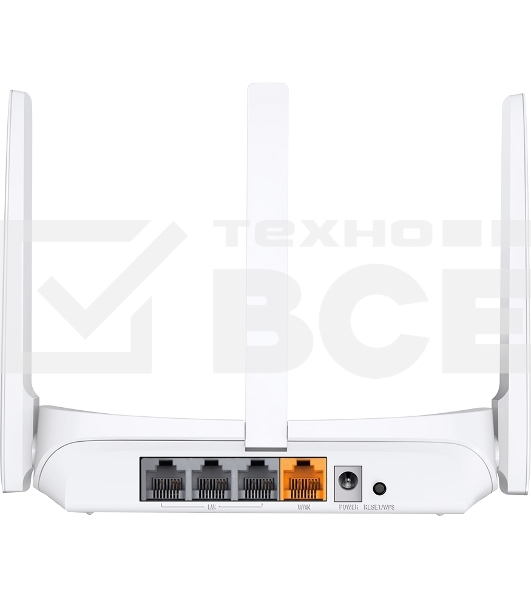 Роутер Mercusys MW306R 300 Mbps Multi-Mode Wireless N Router, 3 × Fixed External Antennas, 3× 10/100 LAN Port, 1× 10/100 WAN Port, 4 in 1- Access Point/Router/Range extender/WISP Mode, WPS/Reset Button, Parental Controls, Guest Network