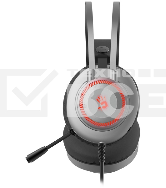 Наушники с микрофоном A4Tech Bloody J200S серый 2м мониторные USB оголовье (J200S)