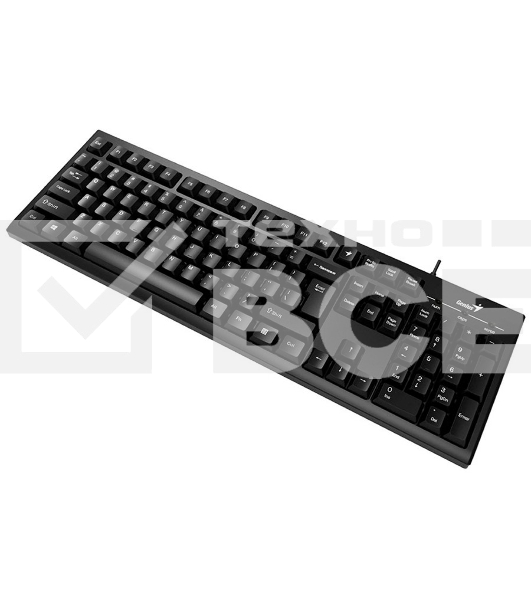 Клавиатура Wired multimedia keyboard Genius SmartKB-100, USB, 104 buttons +  SmartGenius button, 12 programable keys , App support, classic form , cable 1.5 m. , black color