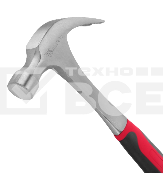 Молоток-гвоздодер Matrix 450 г, цельнометаллический, двухкомпонентная рукоятка