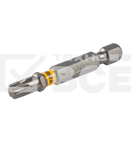 Набор бит TORX 30х50, сталь S2, шестигранный профиль, 10 шт.  Denzel