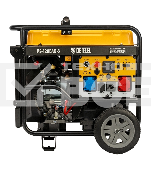 Электрогенератор бензиновый Denzel PS-120EAD-3, 12 кВт, 110 дБ, 180 кг